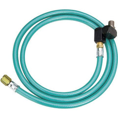 Dynabrade - 8mm ID x 12.7mm OD 5' Long Hose - Male/Male Ends, 90 Working psi, 1/4" Fitting, Green - Makers Industrial Supply