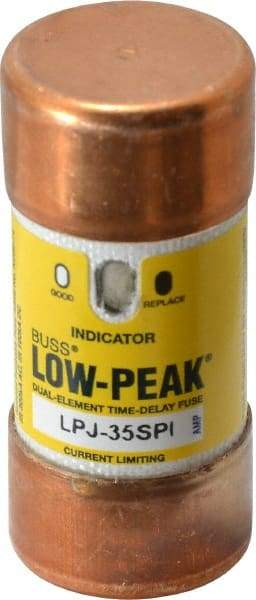 Cooper Bussmann - 300 VDC, 600 VAC, 35 Amp, Time Delay General Purpose Fuse - Fuse Holder Mount, 2-3/8" OAL, 100 at DC, 300 at AC (RMS) kA Rating, 1-1/16" Diam - Makers Industrial Supply