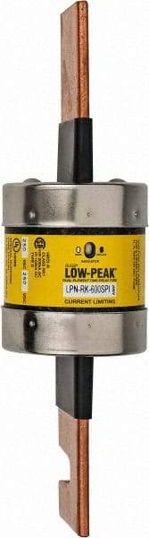 Cooper Bussmann - 250 VAC/VDC, 600 Amp, Time Delay General Purpose Fuse - Bolt-on Mount, 10-3/8" OAL, 100 at DC, 300 at AC (RMS) kA Rating, 2-7/8" Diam - Makers Industrial Supply