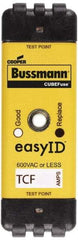 Cooper Bussmann - 300 VDC, 600 VAC, 90 Amp, Time Delay General Purpose Fuse - Plug-in Mount, 76.45mm OAL, 100 at DC, 200 (CSA RMS), 300 (UL RMS) kA Rating - Makers Industrial Supply