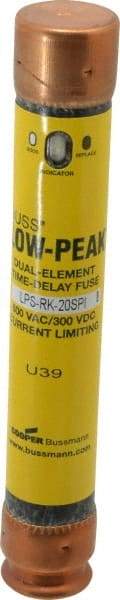 Cooper Bussmann - 300 VDC, 600 VAC, 20 Amp, Time Delay General Purpose Fuse - Fuse Holder Mount, 127mm OAL, 100 at DC, 300 at AC (RMS) kA Rating, 13/16" Diam - Makers Industrial Supply