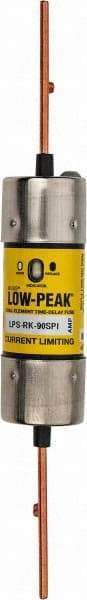 Cooper Bussmann - 300 VDC, 600 VAC, 90 Amp, Time Delay General Purpose Fuse - Fuse Holder Mount, 7-7/8" OAL, 100 at DC, 300 at AC (RMS) kA Rating, 1-39/64" Diam - Makers Industrial Supply