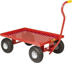 Little Giant - 1,200 Lb Capacity Steel Perforated Steel Deck Wagon Truck - Steel Deck, 24" OAW - Makers Industrial Supply