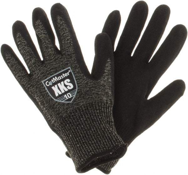 Value Collection - Size XL, ANSI Cut Lvl A5, Puncture Lvl 4, Abrasion Lvl 4, Nitrile Coated Cut & Puncture Resistant Gloves - Palm Coated, Black, Paired - Makers Industrial Supply