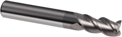 Guhring - 3/8", 1" LOC, 3/8" Shank Diam, 2-1/2" OAL, 3 Flute, Solid Carbide Square End Mill - Single End, Uncoated, Spiral Flute, 39/40/41° Helix, Centercutting, Right Hand Cut, Right Hand Flute, Series 4265 - Makers Industrial Supply