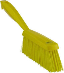 Vikan - 14" OAL, Polyester Staple Set Bench Brush - 2" Bristle Length, 6-3/8" Long Head, Yellow - Makers Industrial Supply