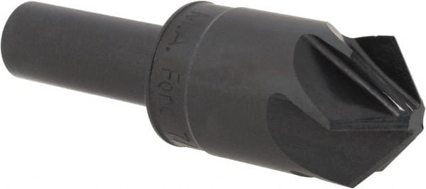 M.A. Ford - 7/8" Head Diam, 1/2" Shank Diam, 6 Flute 100° High Speed Steel Countersink - Makers Industrial Supply