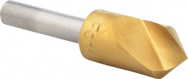 M.A. Ford - 1/2" Head Diam, 1/4" Shank Diam, 1 Flute 90° High Speed Steel Countersink - Makers Industrial Supply