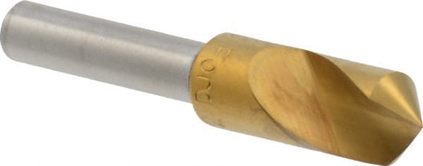 M.A. Ford - 3/8" Head Diam, 1/4" Shank Diam, 1 Flute 100° High Speed Steel Countersink - Makers Industrial Supply