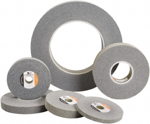 Standard Abrasives - 6" Diam, 1/2" Face Width, 1" Center Hole, Fine Grade, Silicon Carbide Deburring Wheel - Makers Industrial Supply