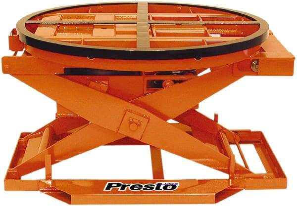 Presto Lifts - 4,000 Lb Capacity Pallet Positioner - 43-5/8" Diam - Makers Industrial Supply