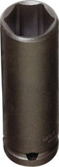 Proto - 1/4" Drive 15mm Deep Impact Socket - 6 Points, 2" OAL - Makers Industrial Supply