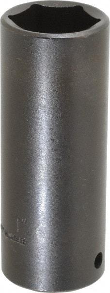 Proto - 1/2" Drive 1" Deep Thin Wall Impact Socket - 6 Points, 3-1/2" OAL - Makers Industrial Supply