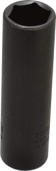 Proto - 1/2" Drive 17mm Deep Thin Wall Impact Socket - 6 Points, 3-1/4" OAL - Makers Industrial Supply