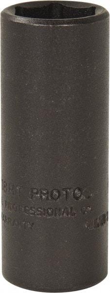 Proto - 3/8" Drive 9/16" Deep Thin Wall Impact Socket - 6 Points, 2" OAL - Makers Industrial Supply