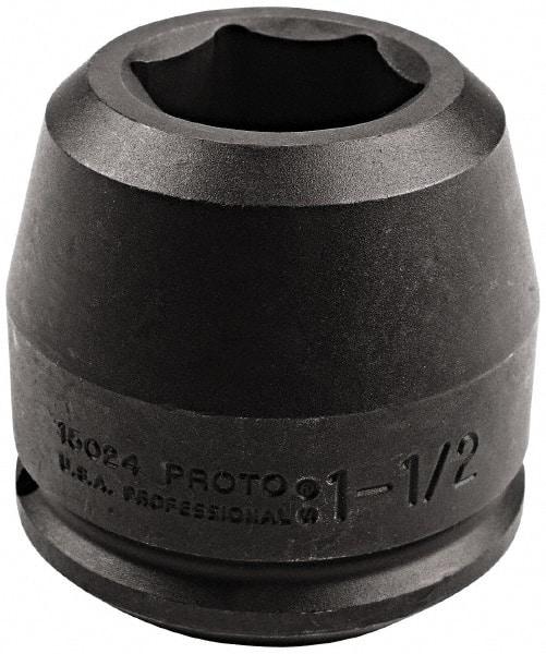 Proto - 1-1/2" Drive 1-9/16" Standard Impact Socket - 6 Points, 5-3/4" OAL - Makers Industrial Supply