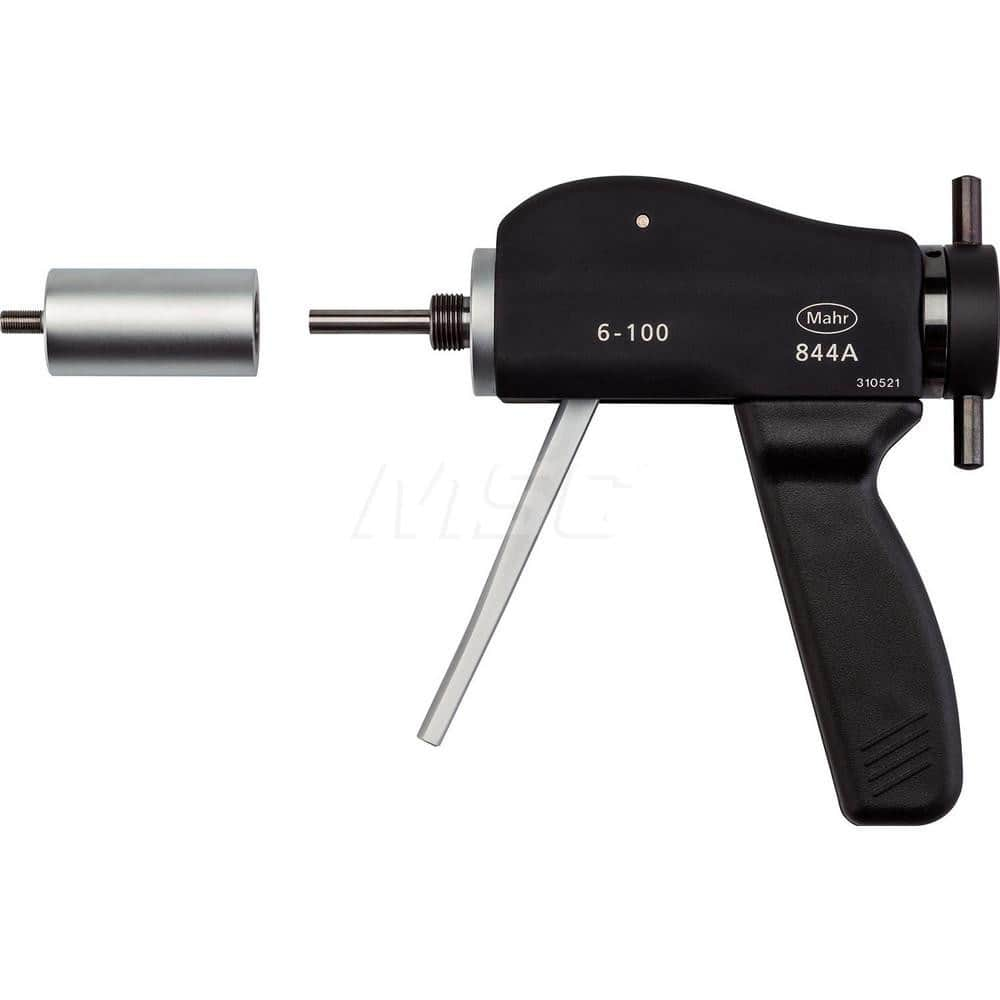 Mahr - Electronic Bore Gages; Type: Basic Instrument Measuring Pistol ; Minimum Measurement (Decimal Inch): 0.7750 ; Minimum Measurement (mm): 20 ; Maximum Measurement (mm): 100 ; Gage Depth (mm): 40 ; Gage Depth (Inch): 1.57 - Exact Industrial Supply