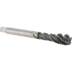 Value Collection - 1/2-13 UNC 4 Flute 2B Modified Bottoming Spiral Flute Tap - Powdered Metal, Hardlube Finish, 110.01mm OAL, Right Hand Flute, Right Hand Thread, Series AEP2256302 - Makers Industrial Supply