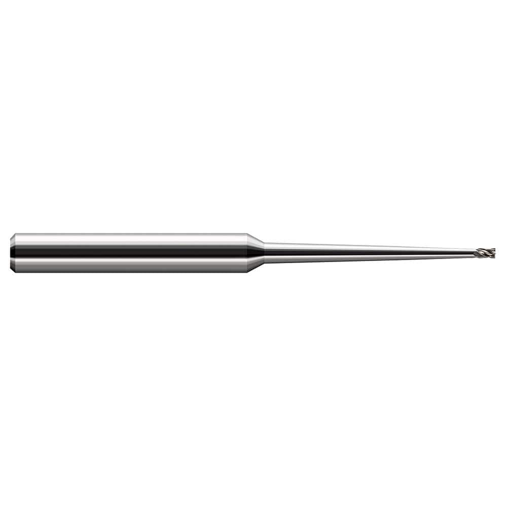 Harvey Tool - 1/8", 0.188" LOC, 1/4" Shank Diam, 4" OAL, 2 Flute Solid Carbide Square End Mill - Exact Industrial Supply