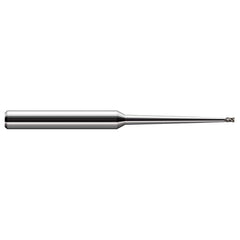 Harvey Tool - 1/4", 3/8" LOC, 3/8" Shank Diam, 4" OAL, 2 Flute Solid Carbide Square End Mill - Exact Industrial Supply