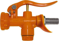 SANI-LAV - 3/4" Pipe, Insulated, Grade 5 Plastic Adjustable Spray Pattern Nozzle - Safety Orange, 3/4" Hose Barb Connection, 12 Gal per min at 100 psi, 3/4 GHT, 3/4" Orifice Diam, For Use With Water - Makers Industrial Supply