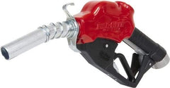 Tuthill - 30 GPM, Gasoline, Kerosene & Diesel Fuel 1" Auto Nozzle with Hook - 1" Inlet, 1" Outlet - Makers Industrial Supply