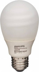 Philips - 14 Watt Fluorescent Residential/Office Medium Screw Lamp - 2,700°K Color Temp, 800 Lumens, 120 Volts, Twister, 8,000 hr Avg Life - Makers Industrial Supply