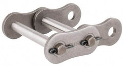 U.S. Tsubaki - 1-1/4" Pitch, ANSI 100-2, Cottered Roller Chain Connecting Link - For Use with Double Strand Chain - Makers Industrial Supply