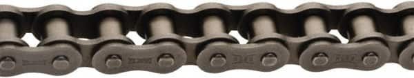 U.S. Tsubaki - 5/8" Pitch, ISO 10B, British Standard Roller Chain - Chain No. 10B, 5,840 Lb. Capacity, 10 Ft. Long, 0.4" Roller Diam, 0.38" Roller Width - Makers Industrial Supply