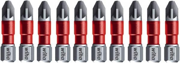 Wiha - PZ.1 Phillips Screwdriver Bit - 1/4" Drive, 1-9/64" OAL - Makers Industrial Supply