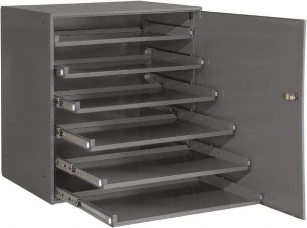 Durham - 6 Drawer, Small Parts Slide Rack Cabinet - 22" Deep x 23" Wide x 17" High - Makers Industrial Supply