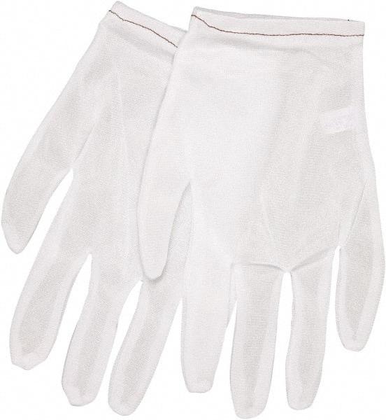 MCR Safety - Size L (9) Nylon General Protection Work Gloves - For Inspection, Uncoated, Slip-On Cuff, Full Fingered, White, Ambidextrous - Makers Industrial Supply