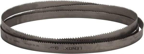 Lenox - 3 to 4 TPI, 15' 6" Long x 1-1/4" Wide x 0.042" Thick, Welded Band Saw Blade - Bi-Metal, Toothed Edge, Raker Tooth Set, Flexible Back, Contour Cutting - Makers Industrial Supply