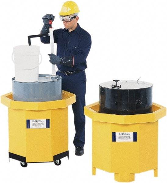 UltraTech - 66 Gal Sump, 800 Lb Capacity, 1 Drum, Polyethylene Spill Deck Pallet - 33" Long x 33" Wide x 29" High, Liftable Fork, 1 Tank Drum Configuration - Makers Industrial Supply