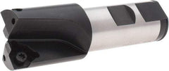 Komet - 1.2992 Inch Diameter, Weldon Flat, 25 mm Shank Diameter, 2 Insert, Indexable Counterbore - 3-15/16 Inch Overall Length, WOEX 080404 Insert, Through Coolant - Makers Industrial Supply