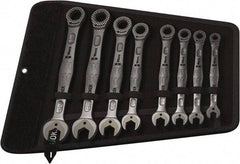 Wera - 8 Piece, 5/16" to 3/4", Combination Wrench Set - Inch Measurement Standard, Chrome Vanadium Finish, Comes in Canvas Tool Holster - Makers Industrial Supply