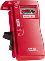 Amprobe - 0.9 VAC to 9 VAC, Battery Tester - Analog Display - Makers Industrial Supply