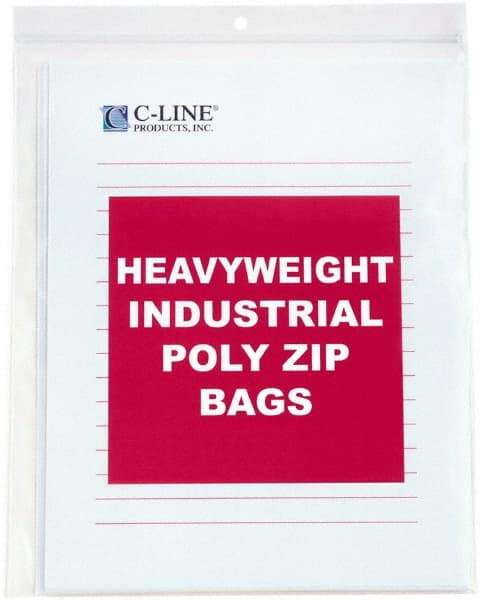 C-LINE - 1-1/2" Long x 14" Wide x 10-1/4" High, 0.004 mil Thick, Self Seal Antistatic Poly Bag - Clear, Heavyweight Grade - Makers Industrial Supply