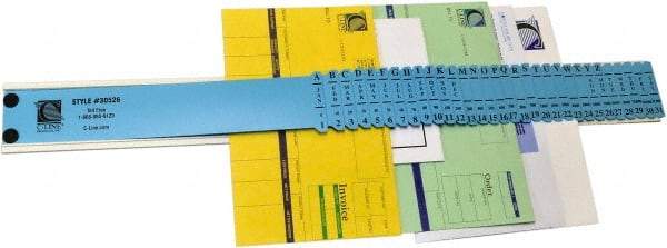 C-LINE - 23-1/2 x 2-1/2 x 5/8", Letter Size, Blue, Indexed Sorters - Has Index Tabs, 1 per Box - Makers Industrial Supply