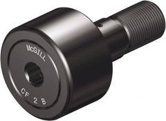 McGill - 2-1/2" Roller Diam x 1-1/2" Width, 1" Stud Diam x 2-1/4" Length, Stud Cam Follower with Hex - Steel, 1-1/8" Thread Length, 1-14 Thread, 3.78" OAL, 11,720 Lb Dynamic Cap, 16,450 Lb Static Cap - Makers Industrial Supply