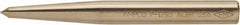 Ampco - 3/8" Nonsparking Center Punch - 4-1/2" OAL, Nickel Aluminum Bronze - Makers Industrial Supply