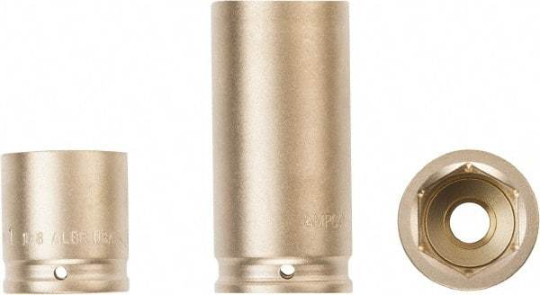 Ampco - 1/2" Drive 8mm Standard Nonsparking Impact Socket - 6 Points - Makers Industrial Supply