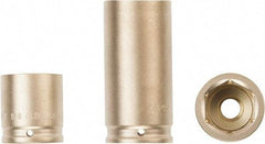 Ampco - 1/2" Drive 27mm Standard Nonsparking Impact Socket - 6 Points - Makers Industrial Supply