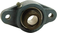 Tritan - 1-1/2" ID, 6.89" OAL x 2.22" OAH 2-Bolt Flange - 4,069 Lb Static Cap, 6,632 Lb Dyn Cap, 5.67" Btw Mnt Hole Ctrs, 0.84" Base-to-Ctr Ht, Cast Iron/Steel - Makers Industrial Supply