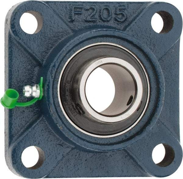 Tritan - 1" ID, 3.74" OAL x 1.41" OAH 4-Bolt Flange - 1,765 Lb Static Cap, 3,147 Lb Dyn Cap, 2.76" Btw Mnt Hole Ctrs, 0.63" Base-to-Ctr Ht, Cast Iron/Steel - Makers Industrial Supply