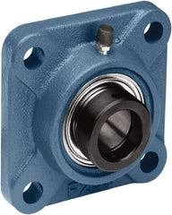 Tritan - 2" ID, 6.38" OAL x 2.94" OAH 4-Bolt Flange - 6,564 Lb Static Cap, 9,779 Lb Dyn Cap, 5.12" Btw Mnt Hole Ctrs, 1.22" Base-to-Ctr Ht, Cast Iron/Steel - Makers Industrial Supply