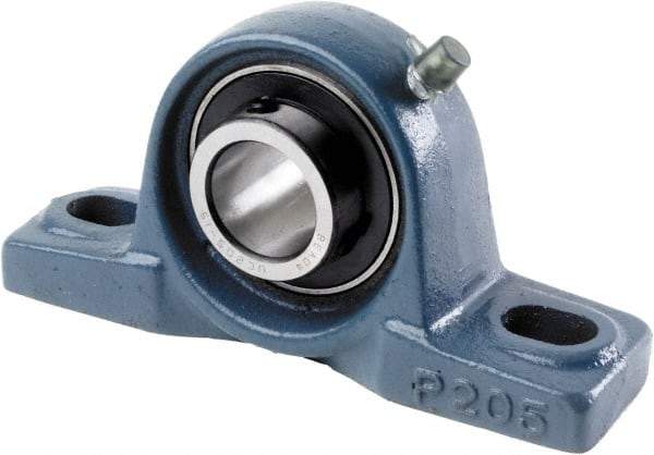 Tritan - 1-5/8" ID, 7.4803" OAL x 4.1732" OAH Pillow Block - 4,631 Lb Static Cap, 5,206 Lb Dyn Cap, 5-3/4" Btw Mnt Hole Ctrs, 2-1/8" Base-to-Ctr Ht, Cast Iron/Steel - Makers Industrial Supply