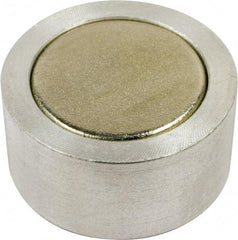 Mag-Mate - 1" Wide x 1/2" Thick, Center Mount Neodymium Rare Earth Fixture Magnet - 10.4 Lb Average Holding Capacity, 20.8 Lb Max Holding Capacity, Aluminum Housing - Makers Industrial Supply