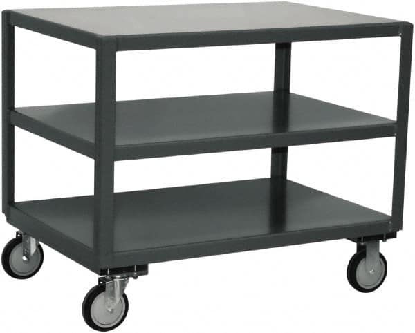 Jamco - Heavy Duty Transporter Mobile Table - Steel, Gray, 30" Long x 72" Deep x 30" High - Makers Industrial Supply