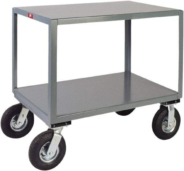 Jamco - Heavy Duty Irregular Surface Transporter Mobile Table - Steel, Gray, 30" Long x 72" Deep x 34" High - Makers Industrial Supply